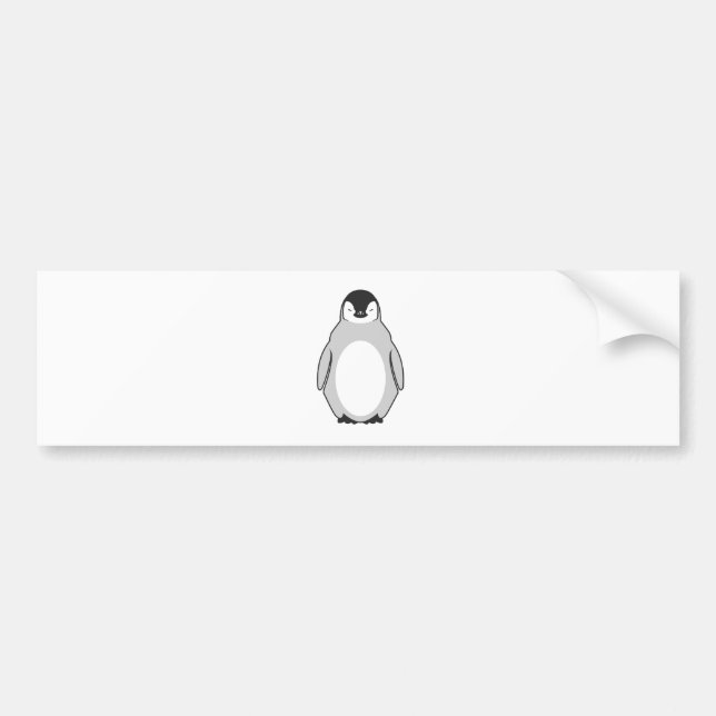 Adesivo Para Carro Pinguim bonito (Frente)