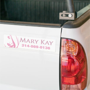 Adesivo Para Carro Pink and White Makeup Business