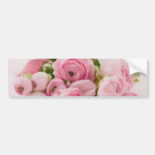 Adesivo Para Carro Pink Flowers Bouquet, Love Wedding Romance
