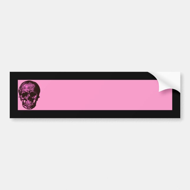 Adesivo Para Carro Pink Skull (Frente)