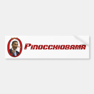 Adesivo Para Carro Pinocchiobama Bumper Sticker