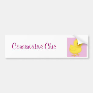 Adesivo Para Carro pintinho, chique conservador