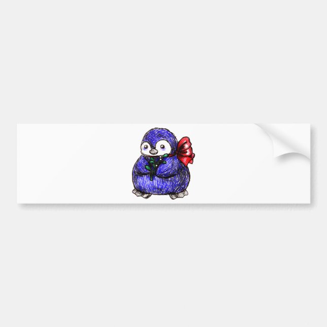 Adesivo Para Carro Pintinho do pinguim (Frente)
