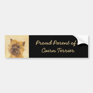 Adesivo Para Carro Pintura de Cairn Terrier - Arte de Cachorro Origin