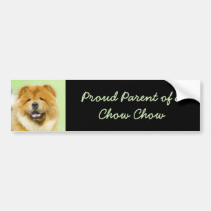Adesivo Para Carro Pintura De Chow Chow - Arte De Cão Original Bonit