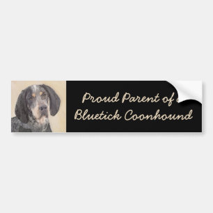 Adesivo Para Carro Pintura de Conhound Bluetick - Ar Cachorro Origina