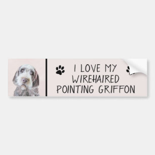 Adesivo Para Carro Pintura de Griffon por Cabeireiros - Arte Canina