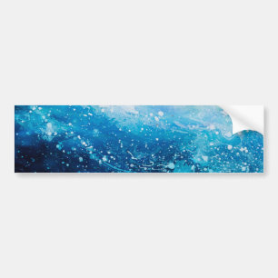 Adesivo Para Carro Pintura de ondas oceânicas, espuma marinha