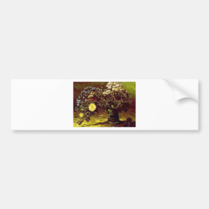 Adesivo Para Carro Pintura do vintage das flores das flores do vaso