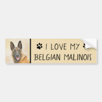 Pintura em Malinois Belga - Arte Cachorra Original