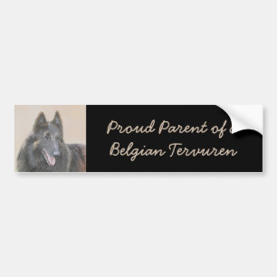 Adesivo Para Carro Pintura em Tervuren Belga - Arte Cachorra Original