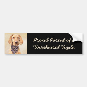 Adesivo Para Carro Pintura em Vizsla, por Wirehaired - Arte Cão Orig