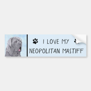 Adesivo Para Carro Pintura Mastiff Neopolita - Arte Cão Original
