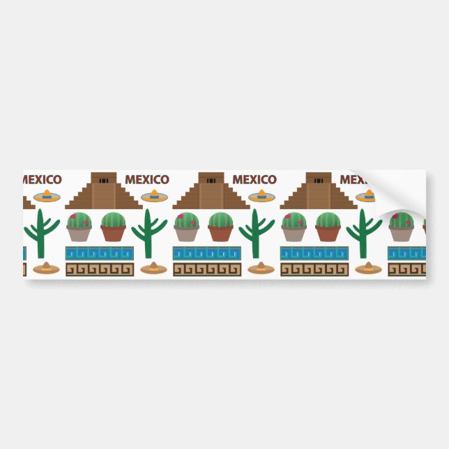 Adesivo Para Carro pirâmide mexicana (Frente)