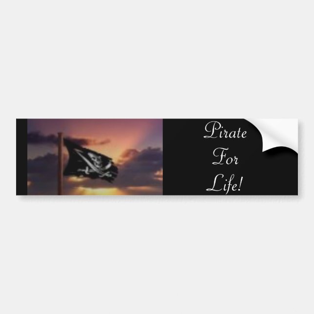 Adesivo Para Carro PirateForLife! (Frente)