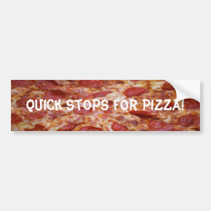 Adesivo Para Carro Pistas Rápidas para Pizza Bumper Sticker