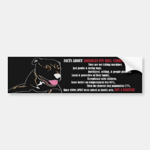 Adesivo Para Carro Pitbull FactsBlk