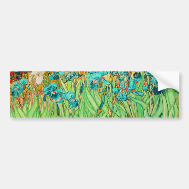 Adesivo Para Carro PixDezines van gogh iris/rua. réplica (Frente)