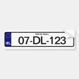 Adesivo Para Carro Placa de Automóvel Irlandesa Personalizada Irlanda