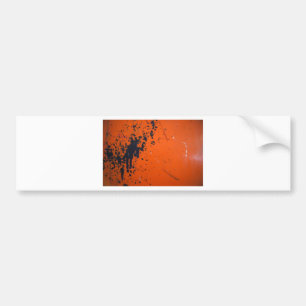Adesivo Para Carro Placa preta em laranja