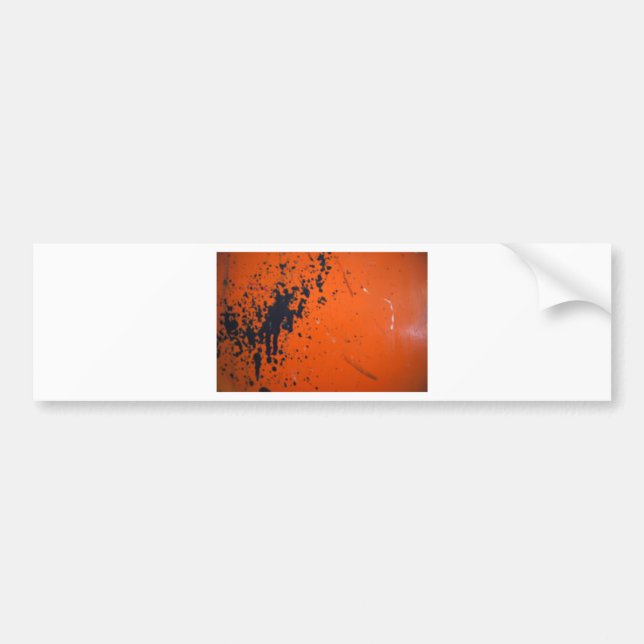 Adesivo Para Carro Placa preta em laranja (Frente)