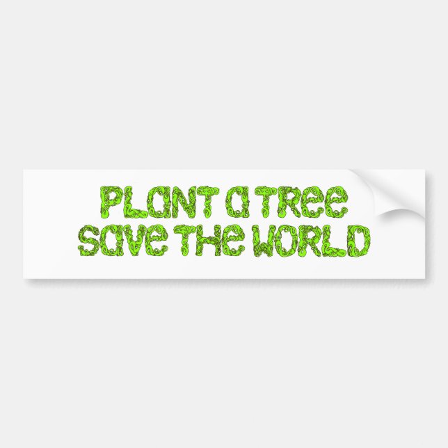 Adesivo Para Carro plante uma árvore (Frente)