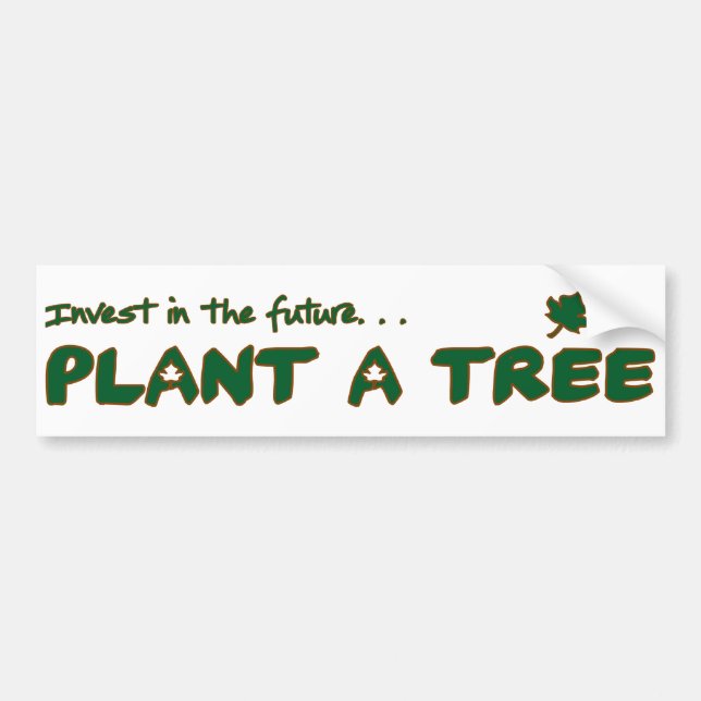 Adesivo Para Carro Plante uma árvore! (Frente)