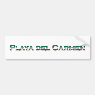 Adesivo Para Carro Playa del Carmen (logotipo do texto)