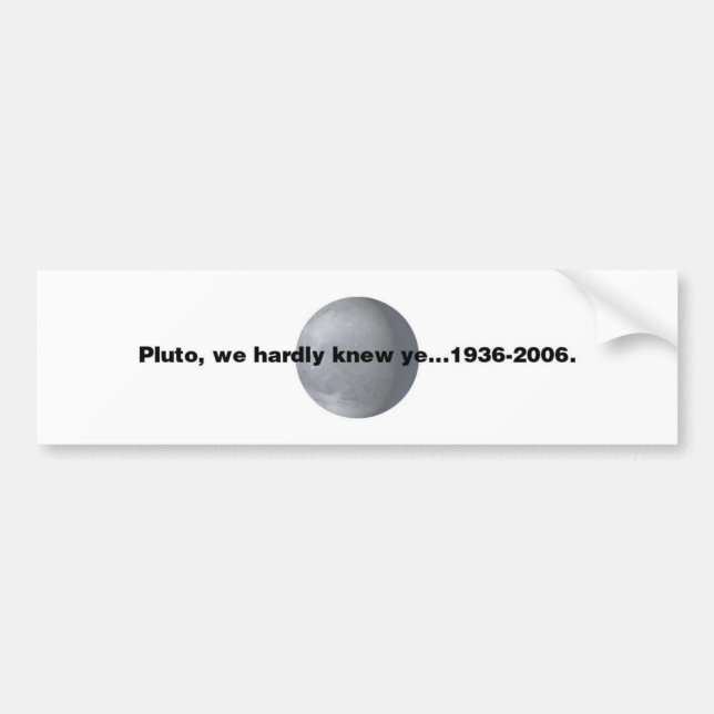 Adesivo Para Carro Pluto (Frente)