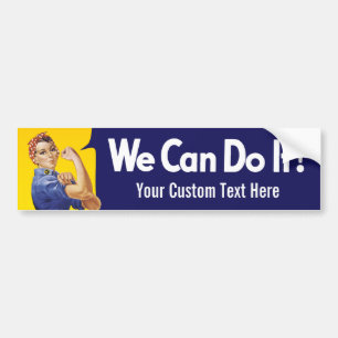 Adesivo Para Carro Podemos Fazer Isso! Rosie the Riveter