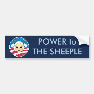 Adesivo Para Carro Poder ao Sheeple (Obama)