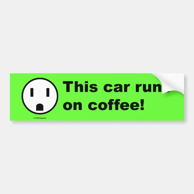 Adesivo Para Carro Poder do café - autocolante no vidro traseiro (Frente)