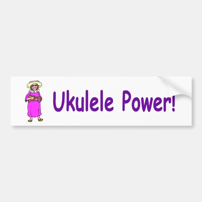 Adesivo Para Carro Poder do Ukulele! (Frente)
