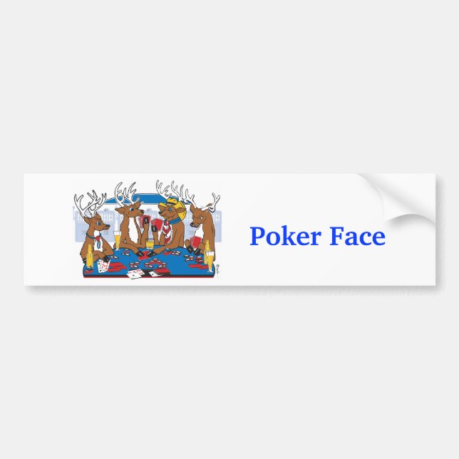 Adesivo Para Carro Poker Face Veer (Frente)