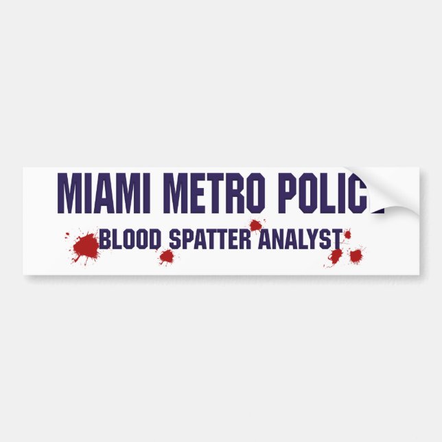 ADESIVO PARA CARRO POLÍCIA DO METRO DE MIAMI (Frente)