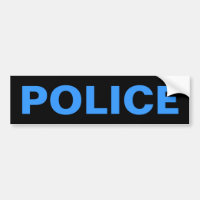 POLÍCIA - emblema azul do logotipo