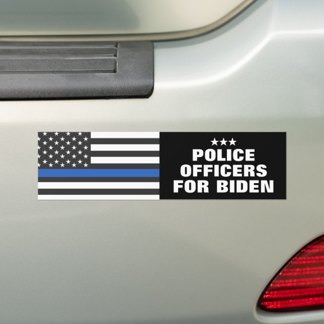 Adesivo Para Carro Policiais Para As Eleições De Biden 2024 (No carro)