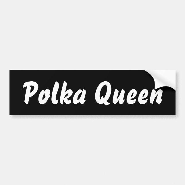 Adesivo Para Carro Polka Queen - Estilo de vida divertida (Frente)