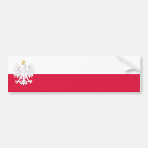 Adesivo Para Carro Polónia estandarte/bandeira autocolante de