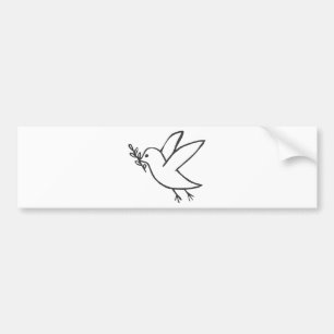 Adesivo Para Carro Pomba feita sob encomenda do logotipo do esboço d