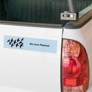 Adesivo Para Carro Pombos de Voo Voadores