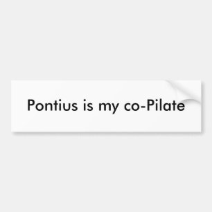Adesivo Para Carro Pontius é meu co-Pilate