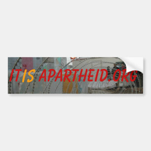 Adesivo Para Carro ponto de verificação, é, Apartheid.org