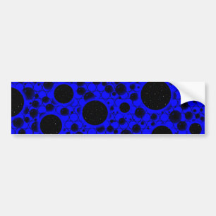 Adesivo Para Carro Pontos de bolhas espaciais - Azul