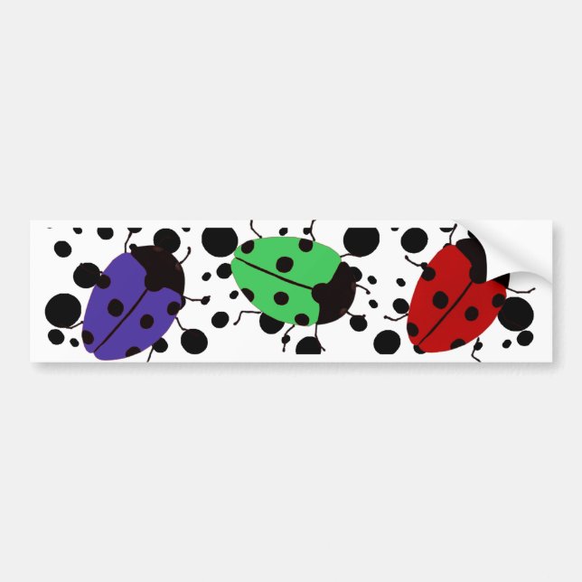 Adesivo Para Carro Pontos de Ladybug (Frente)