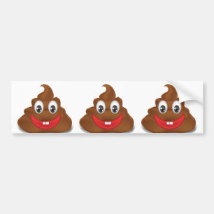 Adesivo Para Carro poo emojis