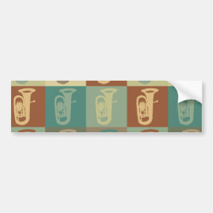 Adesivo Para Carro Pop art da tuba