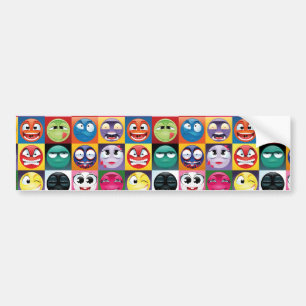 Adesivo Para Carro pop art emojis