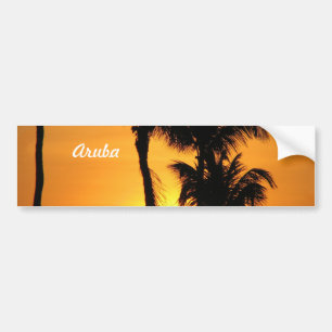 Adesivo Para Carro Por do sol de Aruba