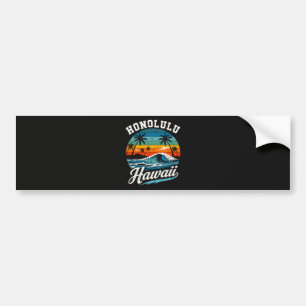 Adesivo Para Carro Pôr do sol de surf em Honolulu Havaí